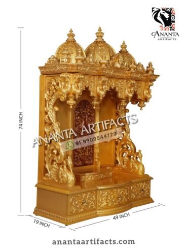 Wooden Temple For home Pooja