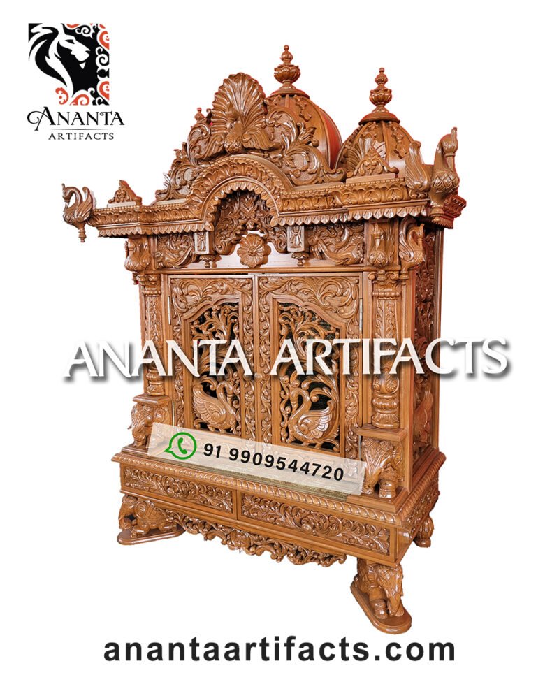 Pooja Mandir For Home With Doors in USA