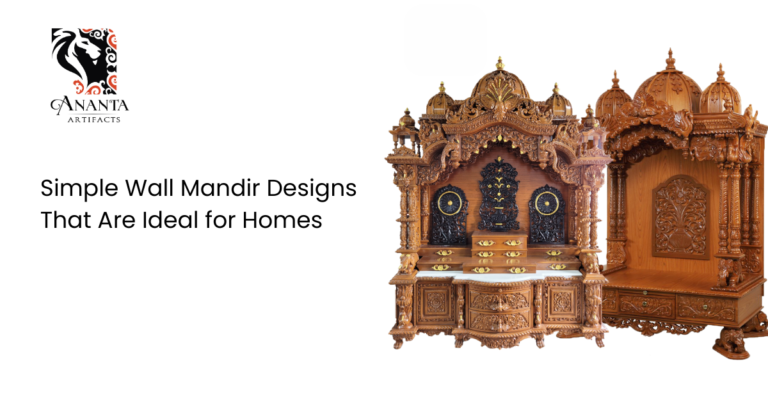 Simple Wall Mandir Designs That Are Ideal for Homes